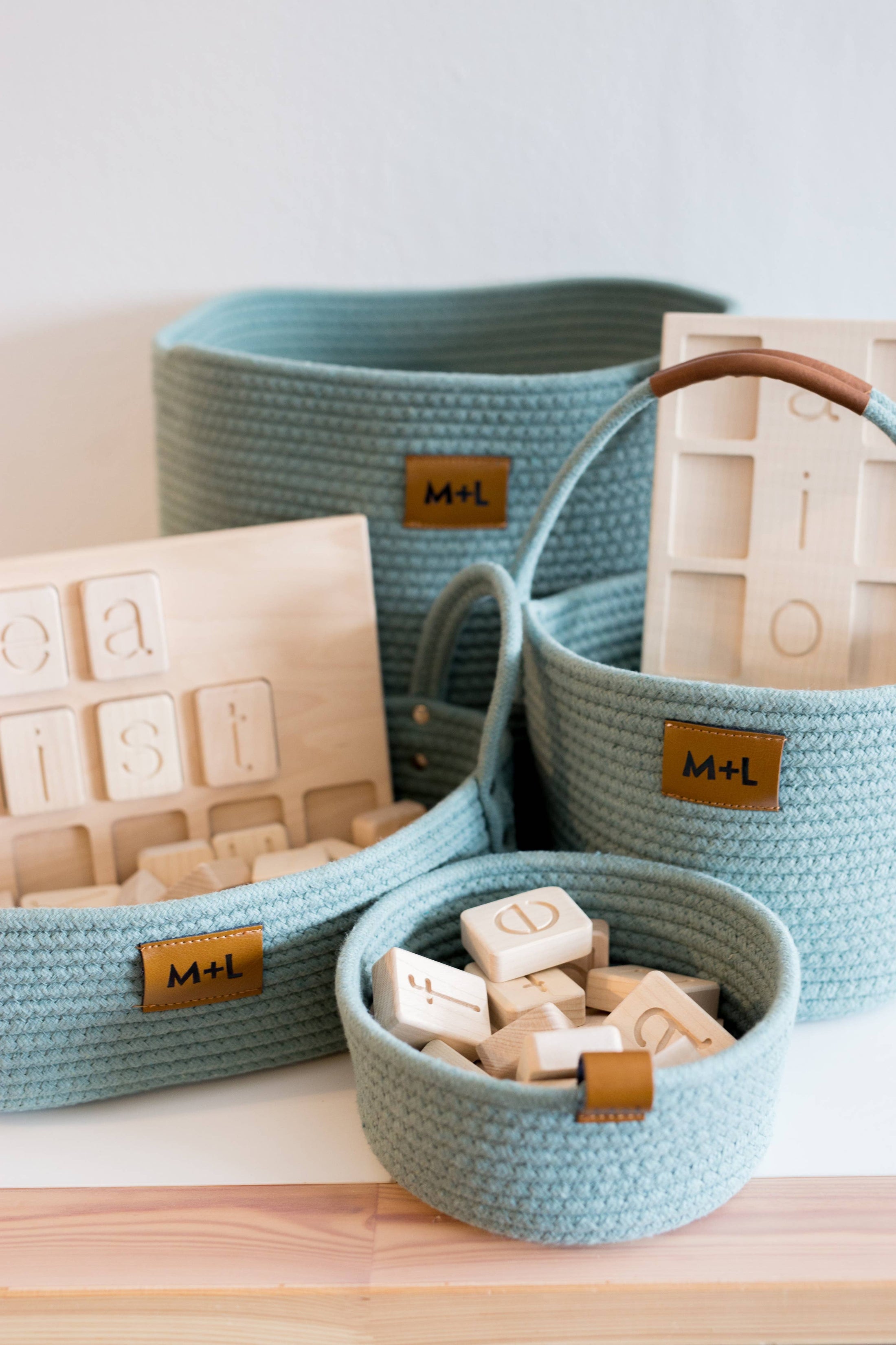 Maple and Lark Promise Rope Basket: Multiple Colors