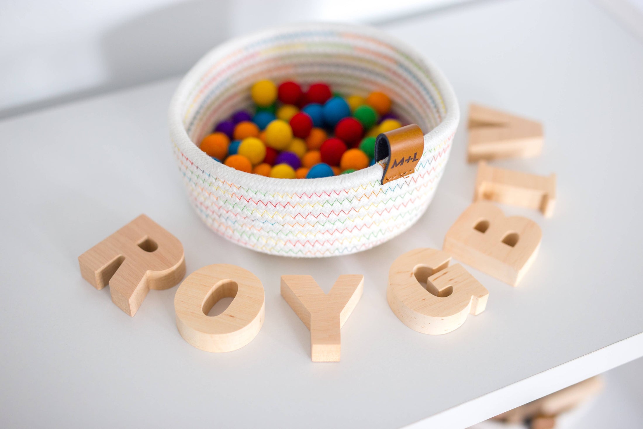 Maple and Lark Promise Rope Basket: Multiple Colors