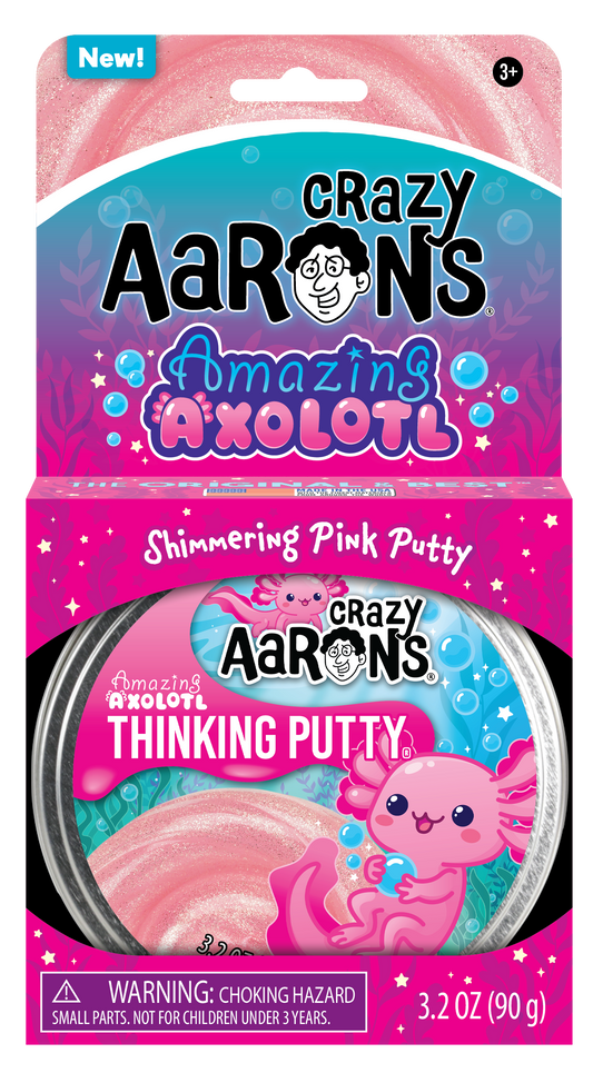 Crazy Aaron's Amazing Axolotl Thinking Putty Tin