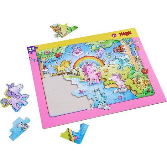 Haba Frame Puzzle Unicorn Glitterluck