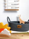 Load image into Gallery viewer, Maple and Lark Gather Rope Basket: Heathered Gray