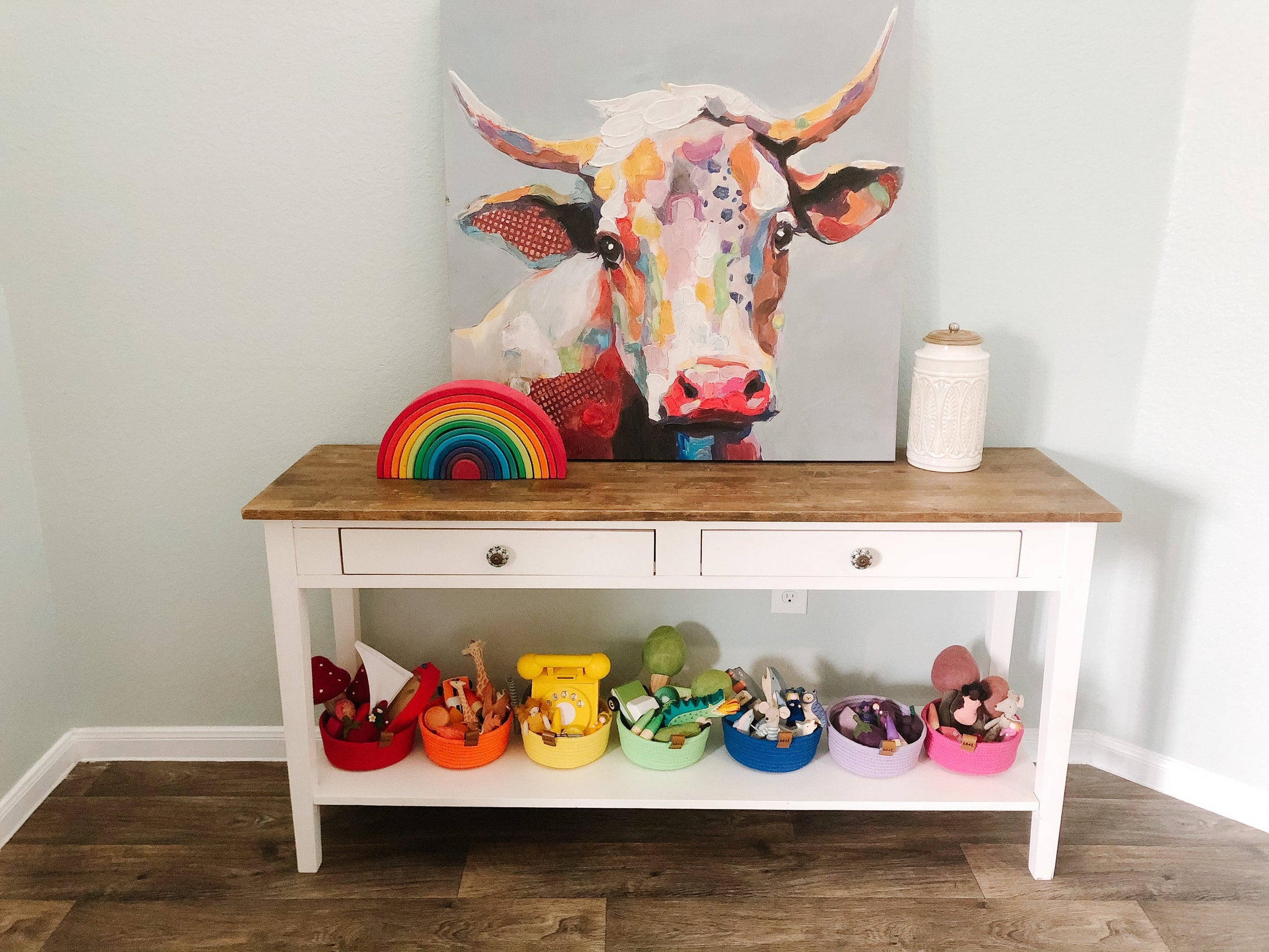 Maple and Lark Promise Rope Basket: Multiple Colors