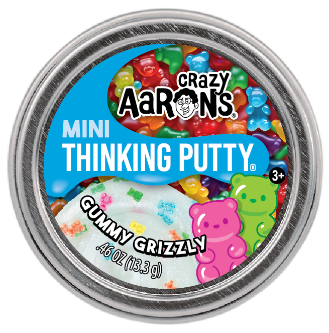 Crazy Aaron's Mini Gummy Grizzly Thinking Putty Tin