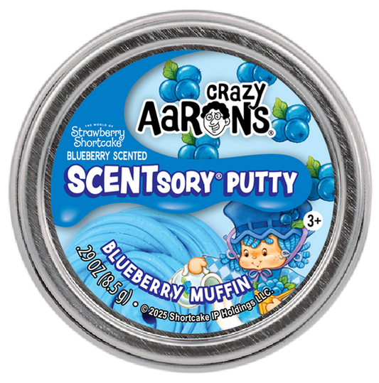 Crazy Aaron's Mini Blueberry Muffin Scentsory Thinking Putty Tin