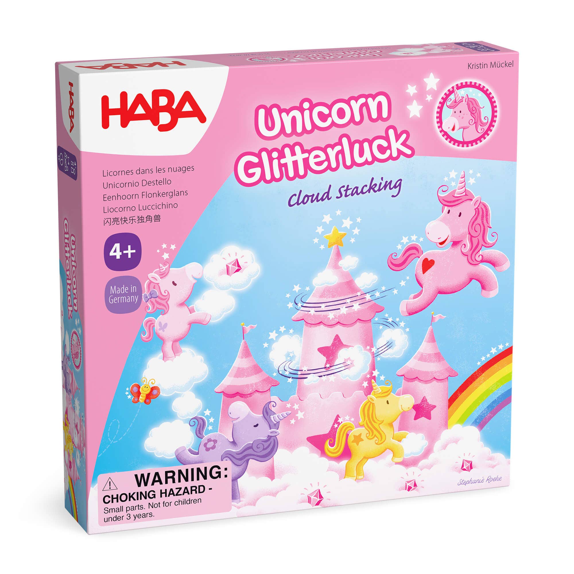Haba Unicorn Glitterluck - Cloud Stacking