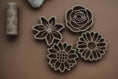 Load image into Gallery viewer, Kinfolk Pantry Mixed Flower Cutter Set Eco Playdough Tool