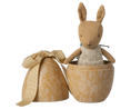 Load image into Gallery viewer, Preorder Maileg Easter egg with micro rabbit, Small - Dusty blue or Cream Yellow (Expected Delivery: 2.15.26)