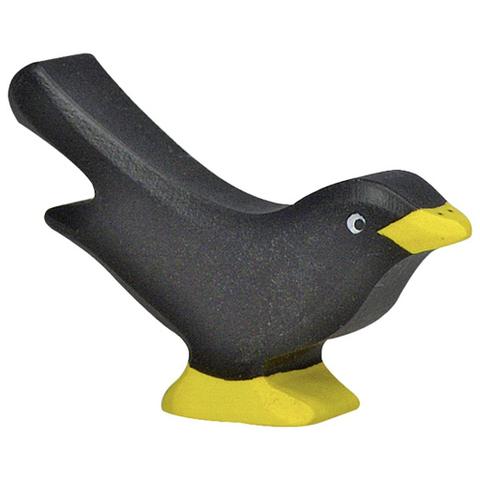 Holztiger Blackbird European Wooden Animal