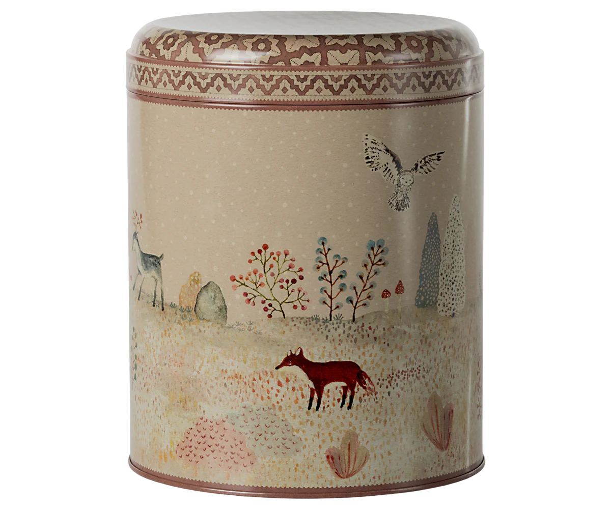 Maileg Metal box, Winter wonderland - 2 pcs set