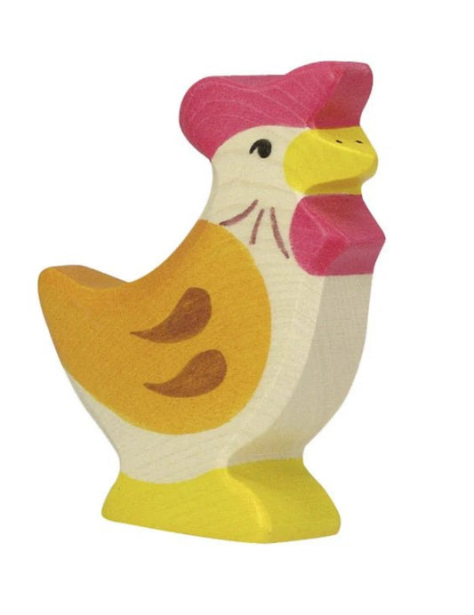 Holztiger Standing Hen Eurpoean Wooden Toy