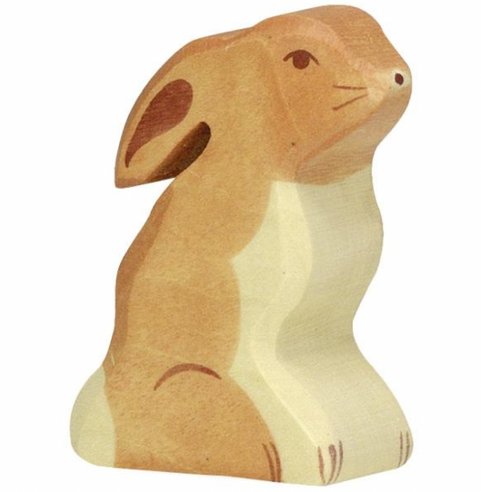 Holztiger Hare Sitting European Wooden Toy