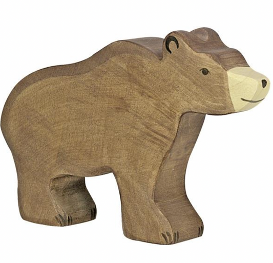 Holztiger Brown Bear European Wooden Toy