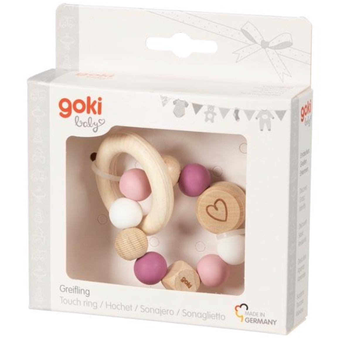 Goki Elastic Heart Grasping Ring