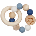 Load image into Gallery viewer, Goki Elastic Star Grasping Ring (Blue or Gray)