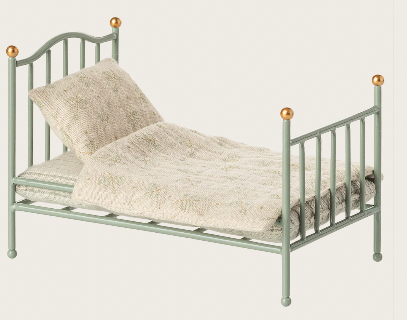 Maileg Vintage bed, Mouse Mint