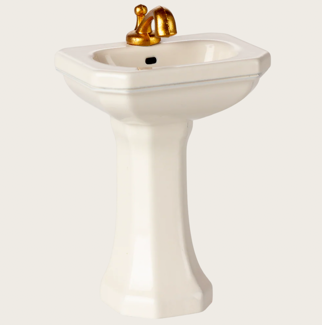 Maileg  Bathroom sink, Mouse - Off white
