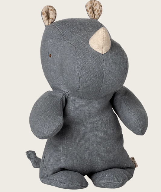 Preorder Maileg Safari friends, Rhino, Small - Sage or Dusty Blue (Expected Delivery 11.15.2025)