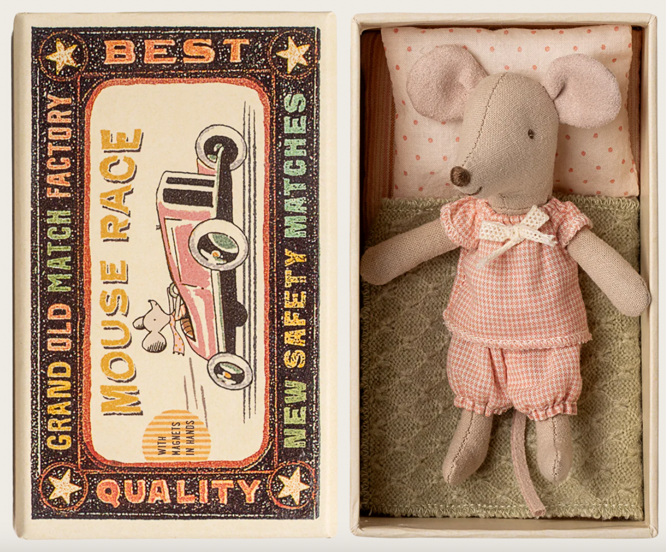 Preorder Maileg  Little sister mouse in matchbox (Expected Delivery 11.1.2025)