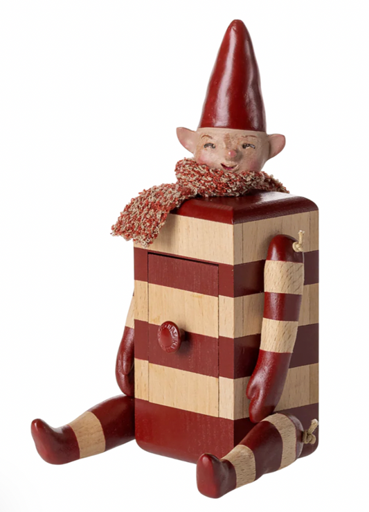 Maileg Elf with drawer - Red