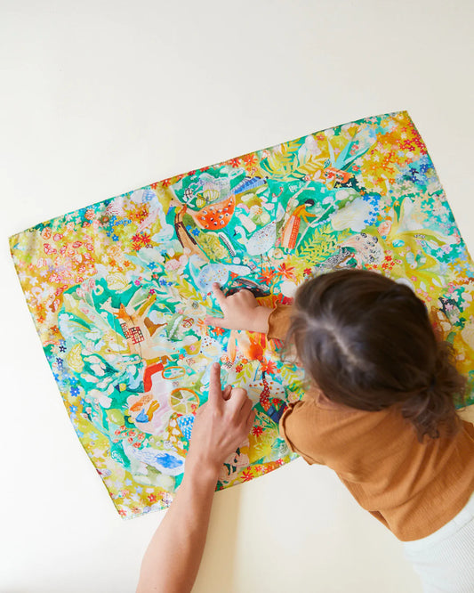 Sarah's Silks Seek & Find Mandala Swells Playsilk