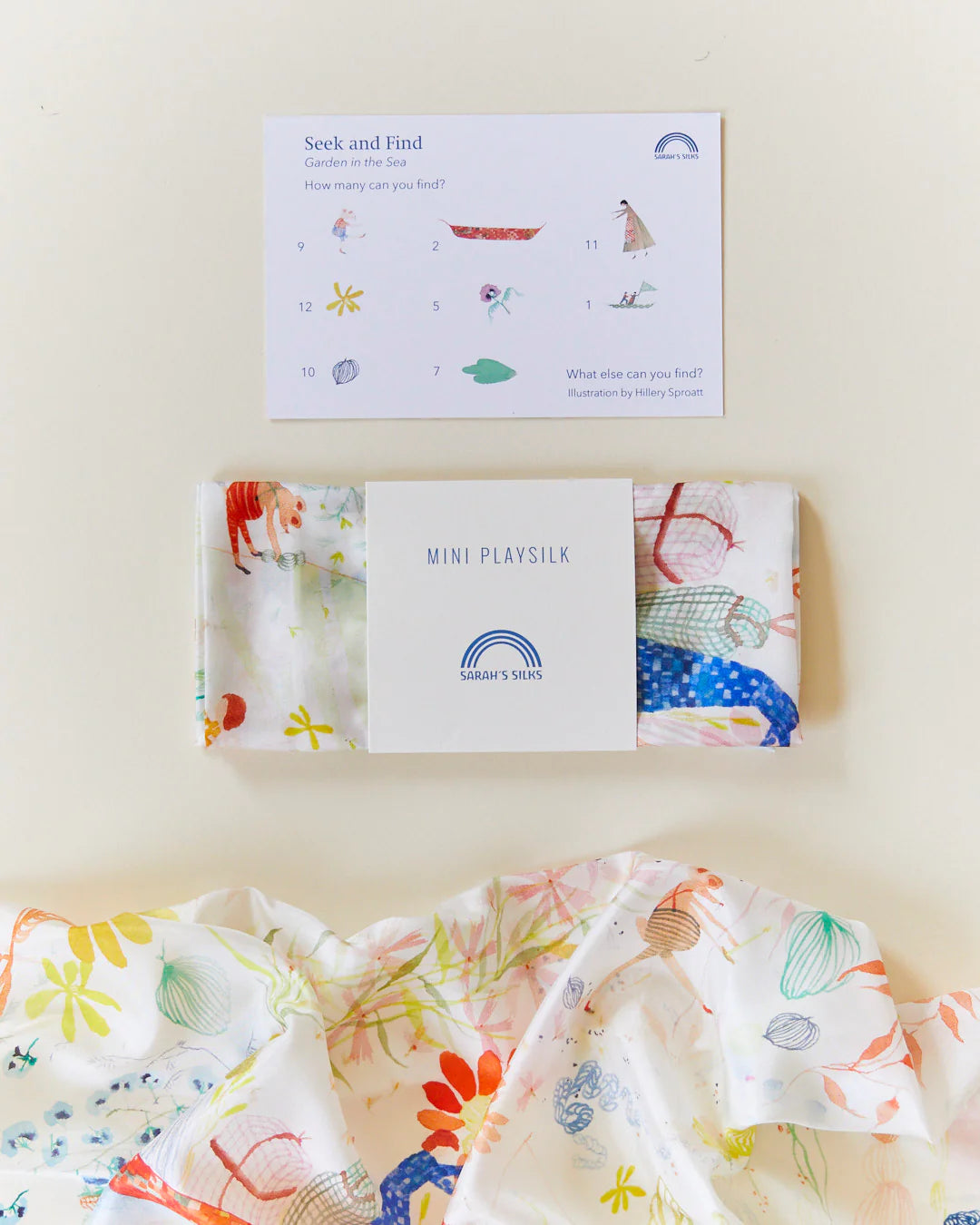 Sarah's Silks Seek & Find Garden in the Sea Playsilk
