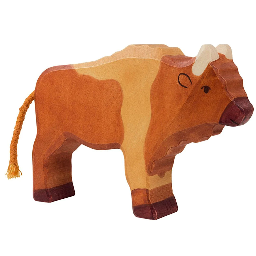 Holztiger Bison European Wooden Animal