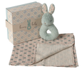 Load image into Gallery viewer, Maileg Rattle Set (Bunny and Rabbit) Mint, Powder, Cream Peach