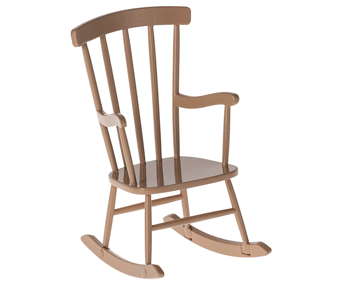 Maileg Rocking chair, Mouse - Dark Powder