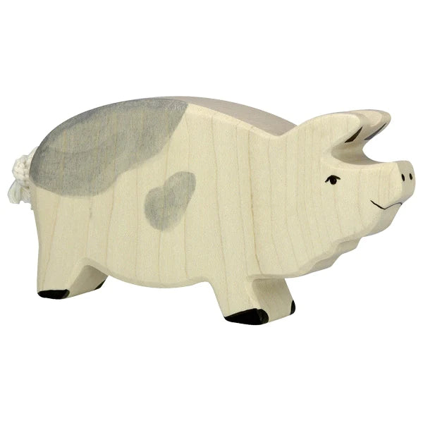 Holztiger Dappled Boar European Wooden Animal