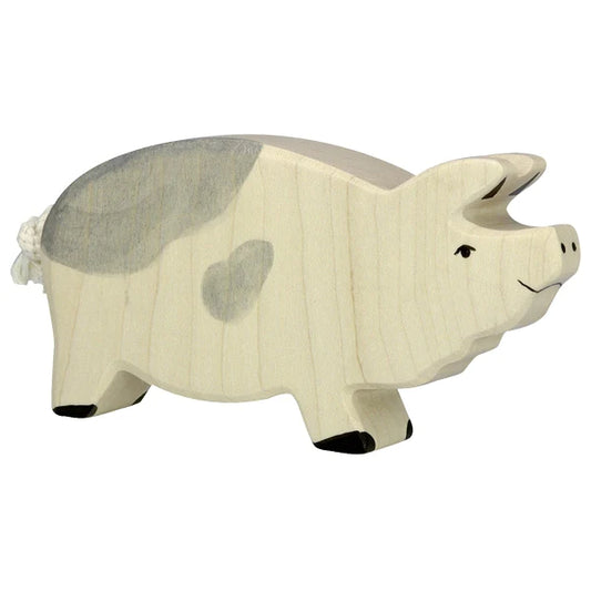 Holztiger Dappled Boar European Wooden Animal