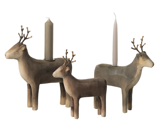 Maileg Reindeer Candle Holder (Small, Medium, or Large)