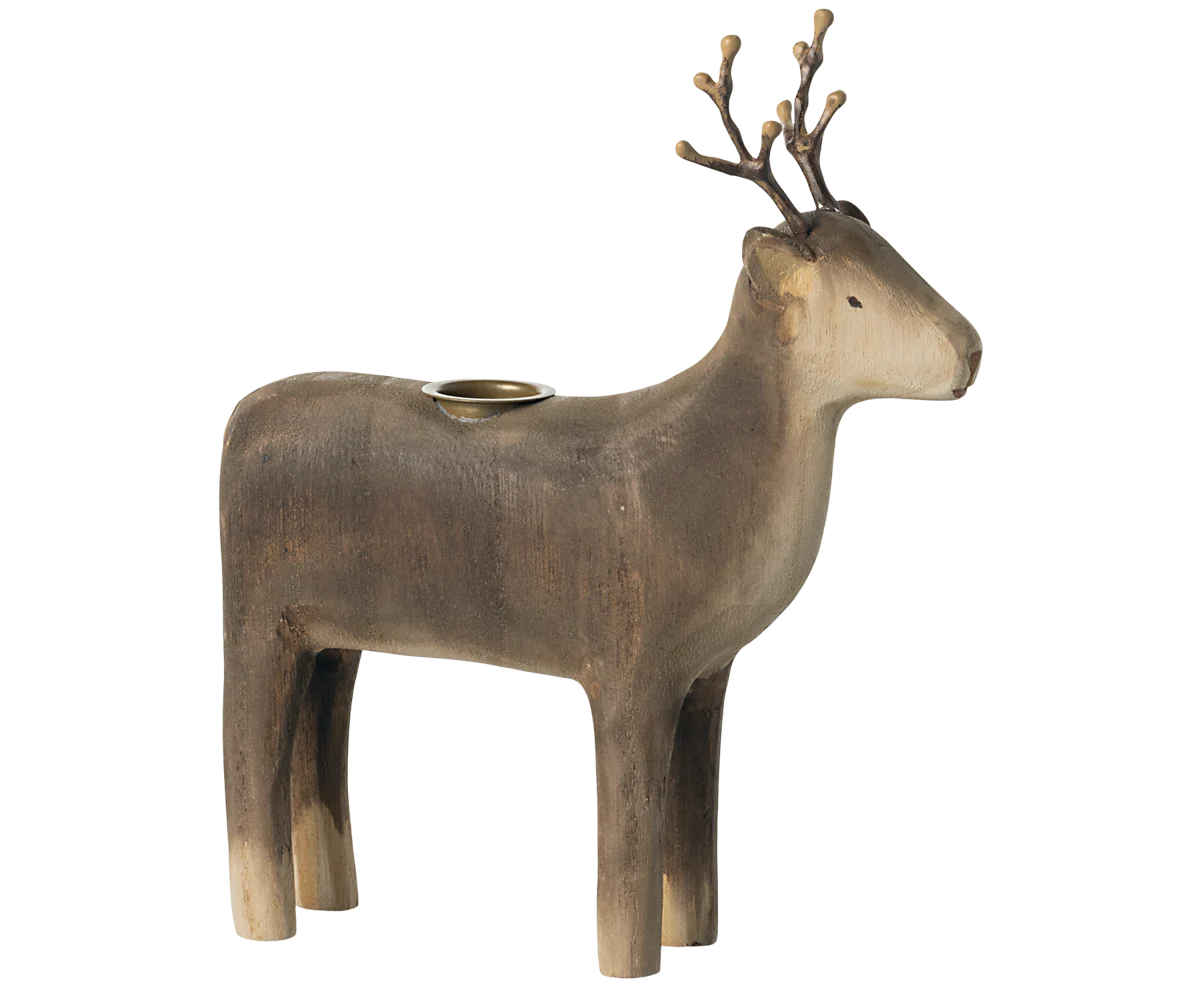 Maileg Reindeer Candle Holder (Small, Medium, or Large)