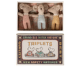 Load image into Gallery viewer, Preorder Maileg Triplets, Baby mice in matchbox - Checker (Expected Delivery: 6.1.26)