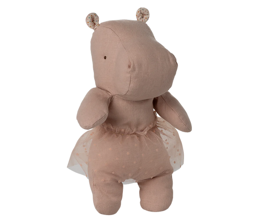 Maileg Safari friends, Hippo w. skirt, Small (Mint or Soft Rose)