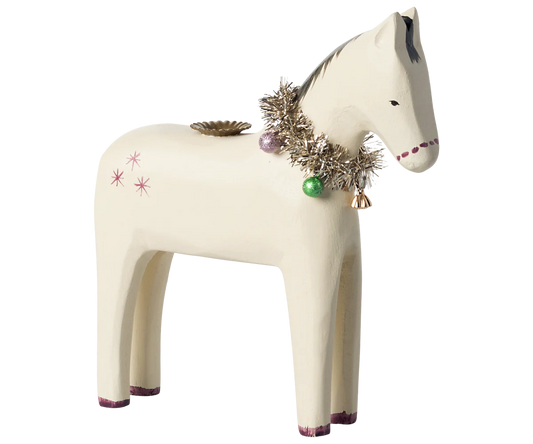 Maileg Wooden Candle Horse Holder (Small or Large)