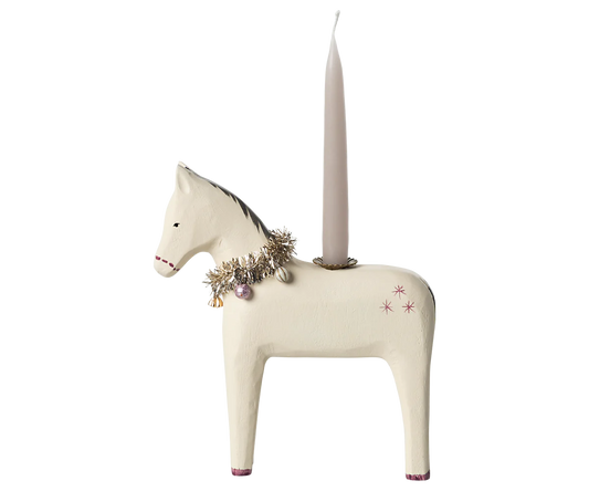 Maileg Wooden Candle Horse Holder (Small or Large)