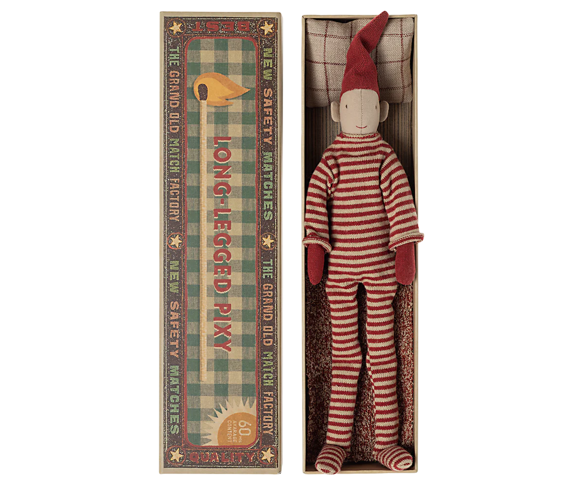 Maileg Long legged pixy in matchbox, Small