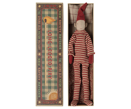 Maileg Long legged pixy in matchbox, Small