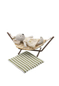 Load image into Gallery viewer, Rugaroo Hammock | Rugaroo Miniature Doll Accessories (Eucalyptus/Ochre or Neutral)