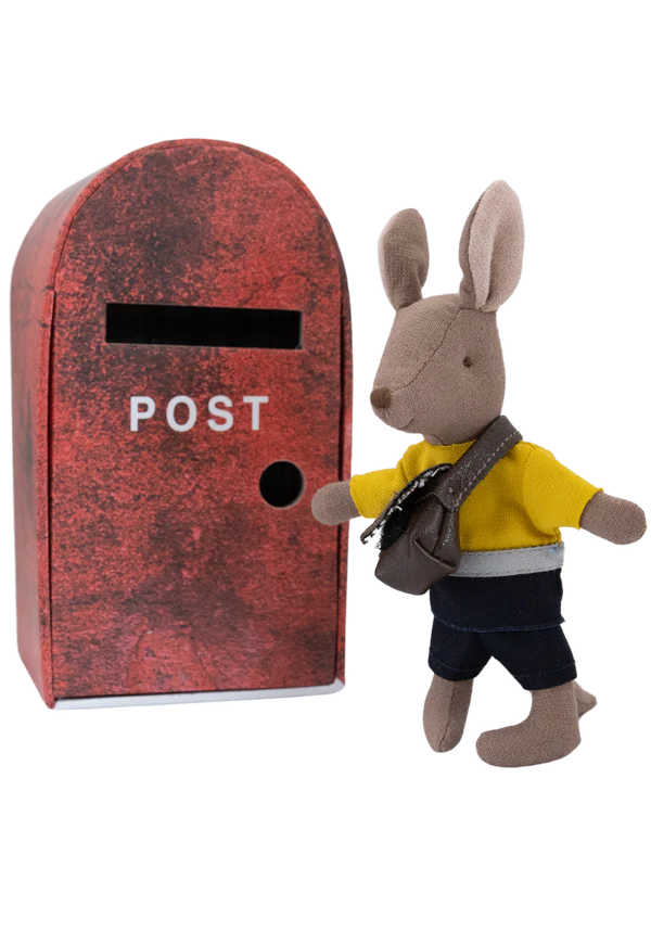 Rugaroo The Postie | Kangaroo Doll with bag in Post Box