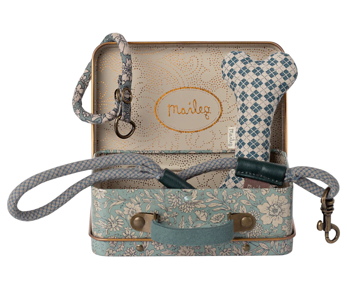 Maileg Puppy supply, Accessories (Blue or Rose)