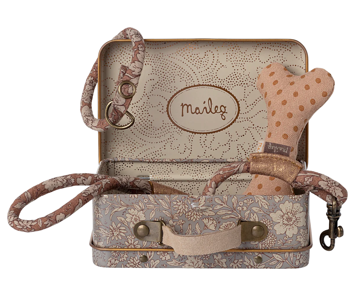 Maileg Puppy supply, Accessories (Blue or Rose)