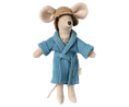 Load image into Gallery viewer, Maileg Bathrobe (Coral and Dusty Blue)