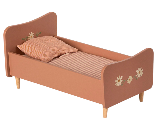 Maileg Wooden Bed, Miniature - Rose