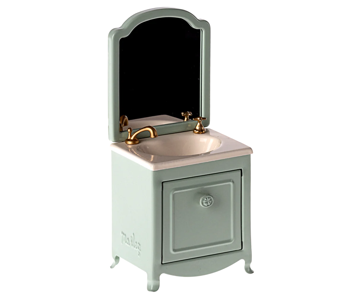 Maileg Sink Dresser, Mouse (Mint or Powder or Off-White)