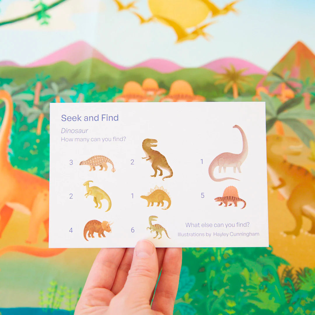 Sarah's Silks Seek and Find Dinosaur Playsilk