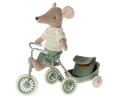 Load image into Gallery viewer, Maileg Tricycle Mouse Big Brother with Bag- Mint