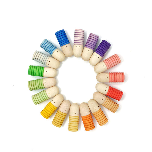 Grapat Brots Wooden European Toy In Rainbow Colors