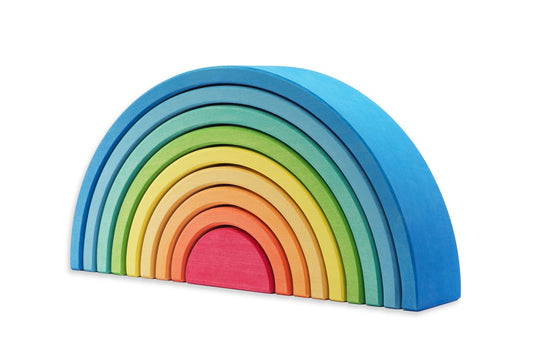 Ocamora Medium Wood Rainbow Blue