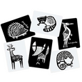 Load image into Gallery viewer, Wee Gallery Art Cards for Baby With Woodland Animals Black And White